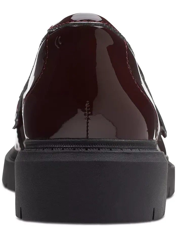 Лоферы женские Clarks Westlynn Ayla, с круглым носом и прорезью для монетки — изображение 3 из 8, бордовый