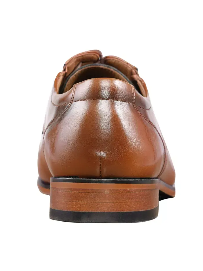 Мужские классические оксфорды Sulai Cap Toe со шнуровкой GUESS — изображение 3 из 5, коричневый