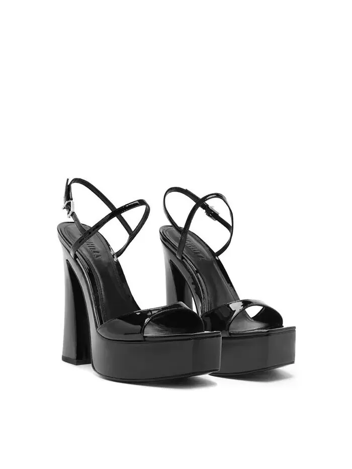 Женские босоножки Arlene Squared Toe на танкетке Schutz — изображение 8 из 12, черный