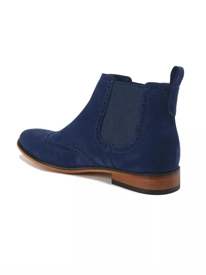 Мужские ботинки Chelsea Slip On Wing Tip Gino Vitale — изображение 3 из 3, синий