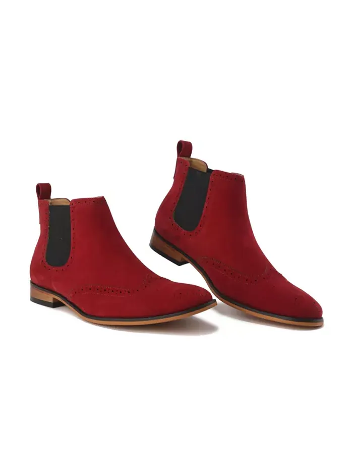 Мужские слипоны Wing Tip Chelsea Boots Gino Vitale