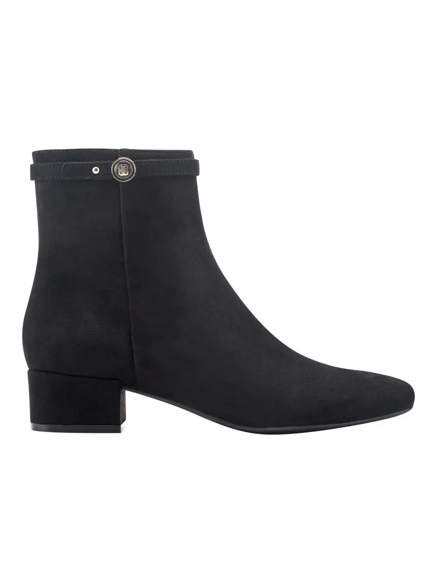 Ботинки на каблуке Adyn Square Toe Block Heel Dress Booties Bandolino — изображение 2 из 5, черный