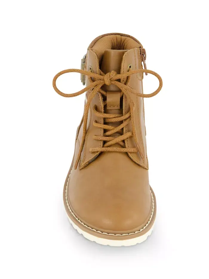Ботинки мотоциклетные Pace Zamir для мальчиков Little and Big Boys Kenneth Cole New York — изображение 3 из 7, коричневый