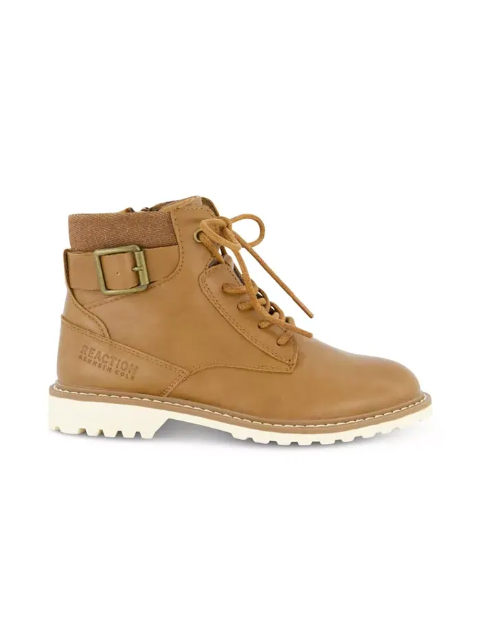 Ботинки мотоциклетные Pace Zamir для мальчиков Little and Big Boys Kenneth Cole New York — изображение 4 из 7, коричневый
