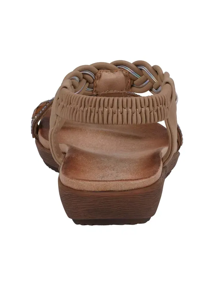 Женские сандалии Victoria с украшениями GC Shoes — изображение 3 из 5, бежевый