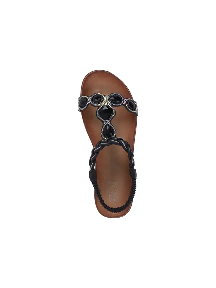 Женские сандалии Victoria с украшениями GC Shoes — изображение 4 из 5, черный