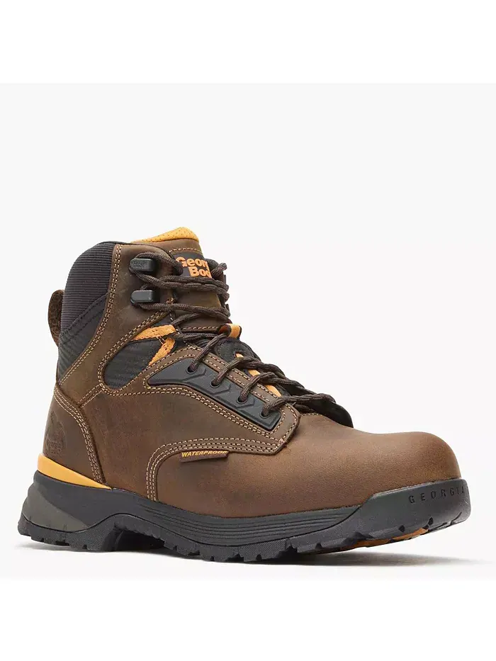 Мужские рабочие ботинки TBD Waterproof Georgia Boot — изображение 1 из 7, коричневый