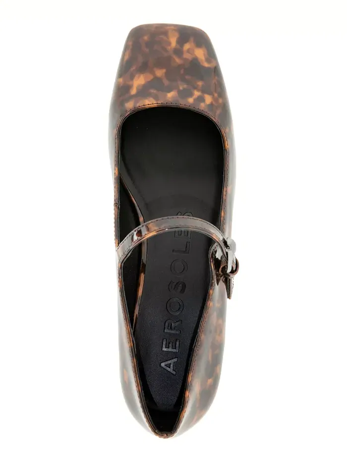 Женские туфли Isannah Maryjane на каблуке Aerosoles — изображение 4 из 6, коричневый
