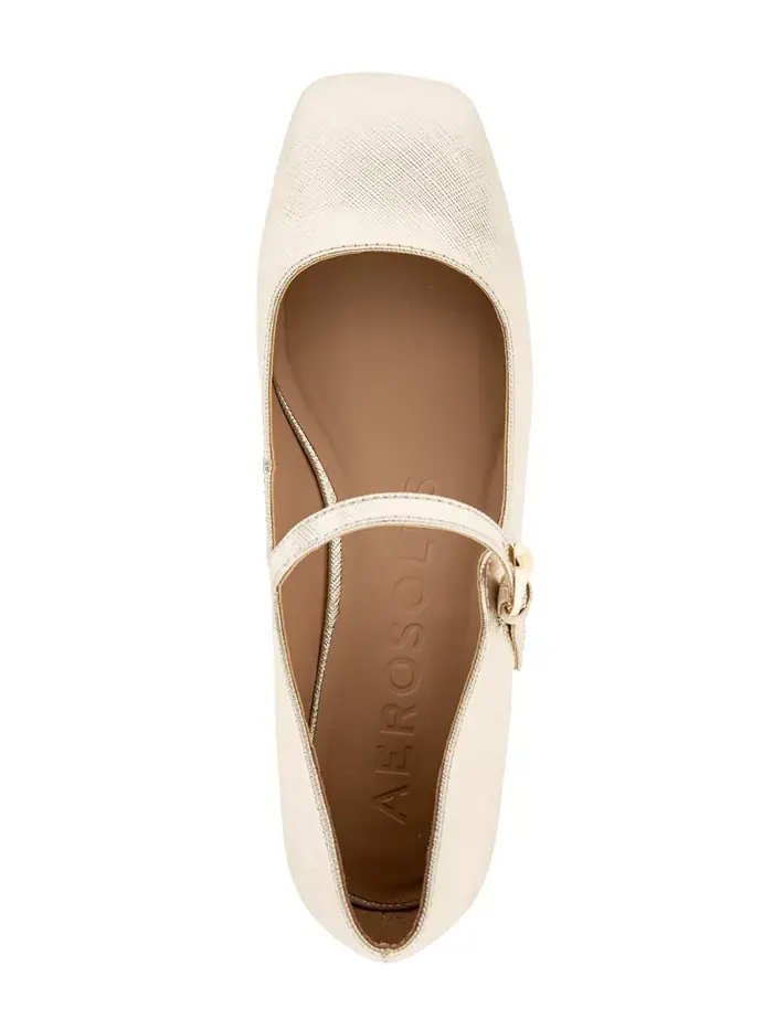 Женские туфли Isannah Maryjane на каблуке Aerosoles — изображение 4 из 6, золото