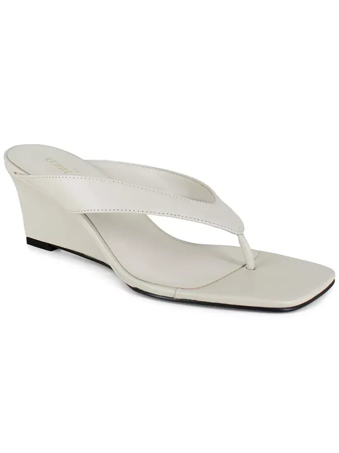 Женские босоножки-стринги Susannah Dress Wedge Kenneth Cole New York — изображение 1 из 7, бежевый/бежевый