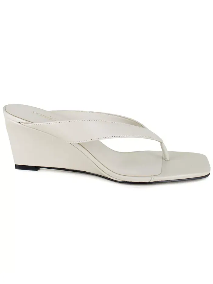 Женские босоножки-стринги Susannah Dress Wedge Kenneth Cole New York — изображение 2 из 7, бежевый/бежевый