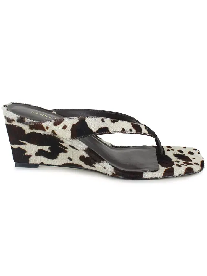 Женские босоножки-стринги Susannah Dress Wedge Kenneth Cole New York — изображение 2 из 8, коричневый