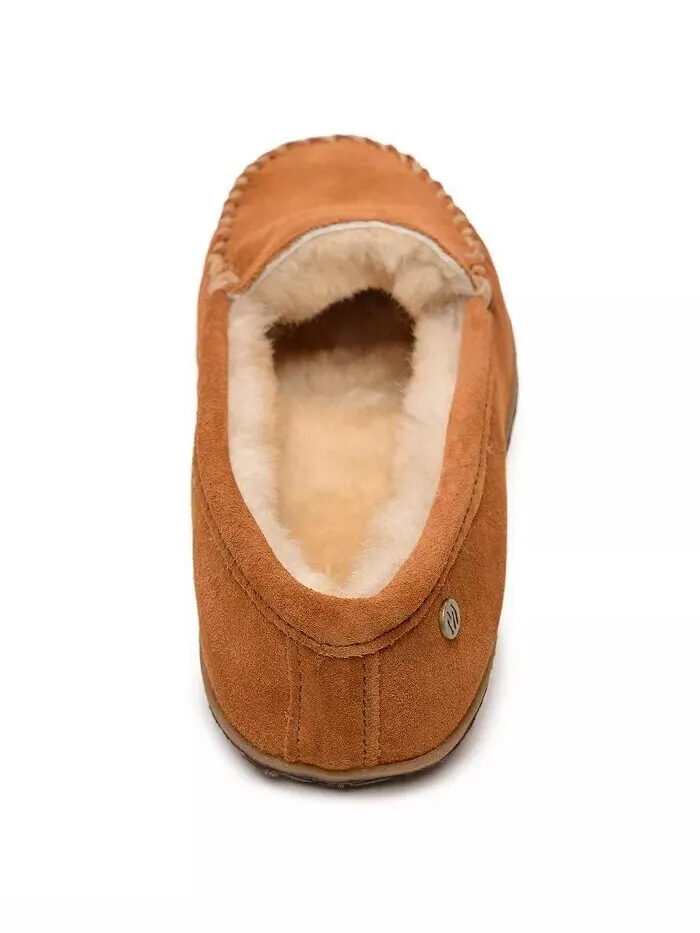 Мужские замшевые тапочки Tobie из овчины Minnetonka — изображение 5 из 10, коричневый