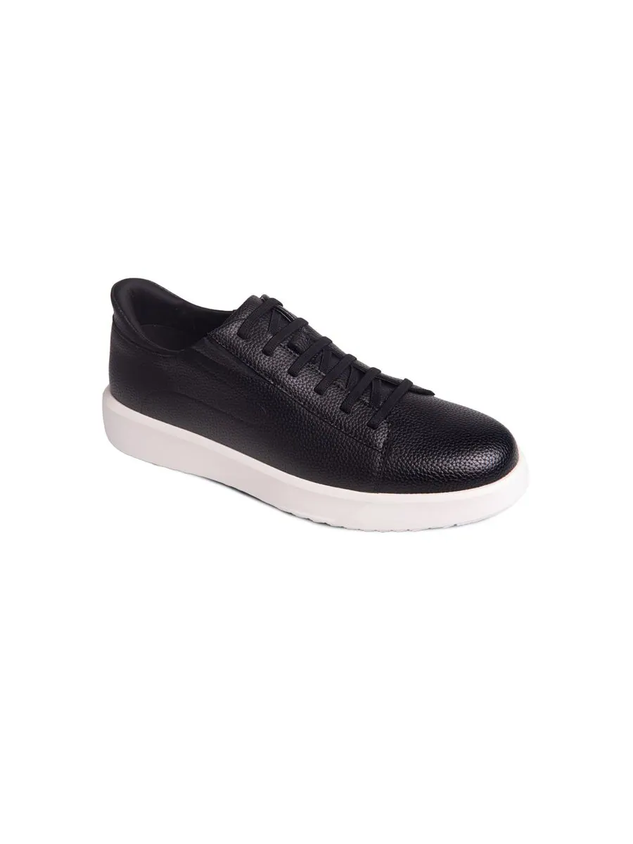 Мужские кожаные модные кроссовки River St Hands-Free Slip On Technology Marc Joseph New York — изображение 1 из 6, черный