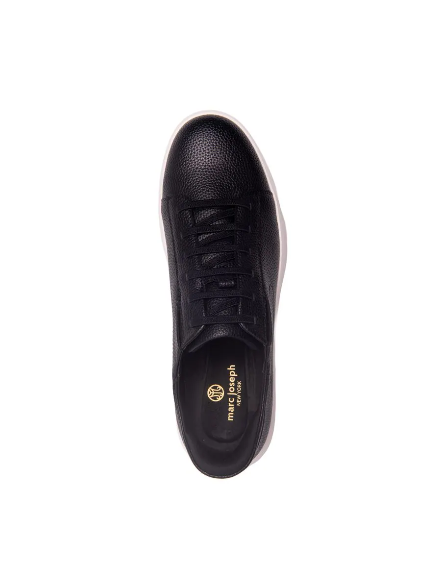 Мужские кожаные модные кроссовки River St Hands-Free Slip On Technology Marc Joseph New York — изображение 4 из 6, черный