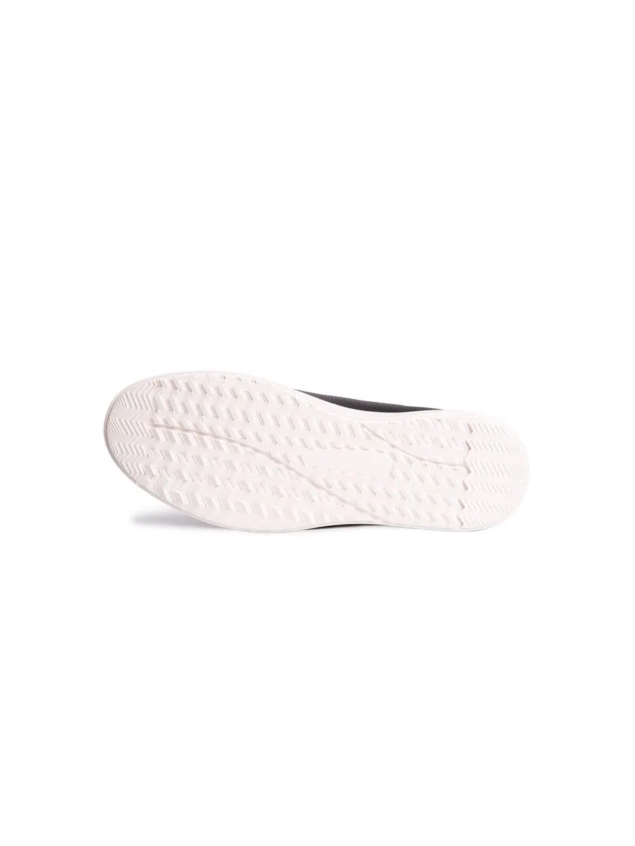 Мужские кожаные модные кроссовки River St Hands-Free Slip On Technology Marc Joseph New York — изображение 5 из 6, черный