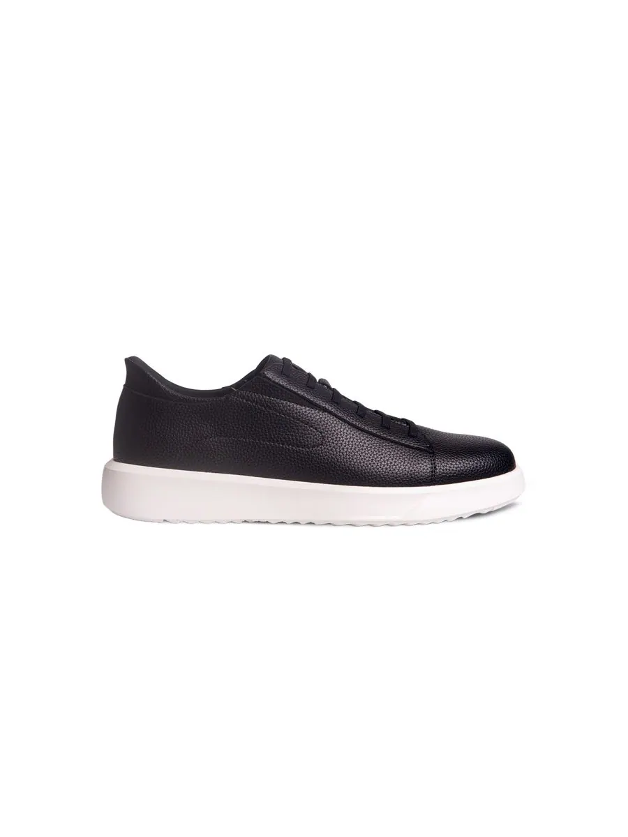 Мужские кожаные модные кроссовки River St Hands-Free Slip On Technology Marc Joseph New York — изображение 6 из 6, черный
