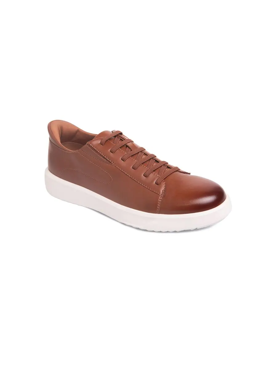 Мужские кожаные модные кроссовки River St Hands-Free Slip On Technology Marc Joseph New York — изображение 1 из 6, коньячный