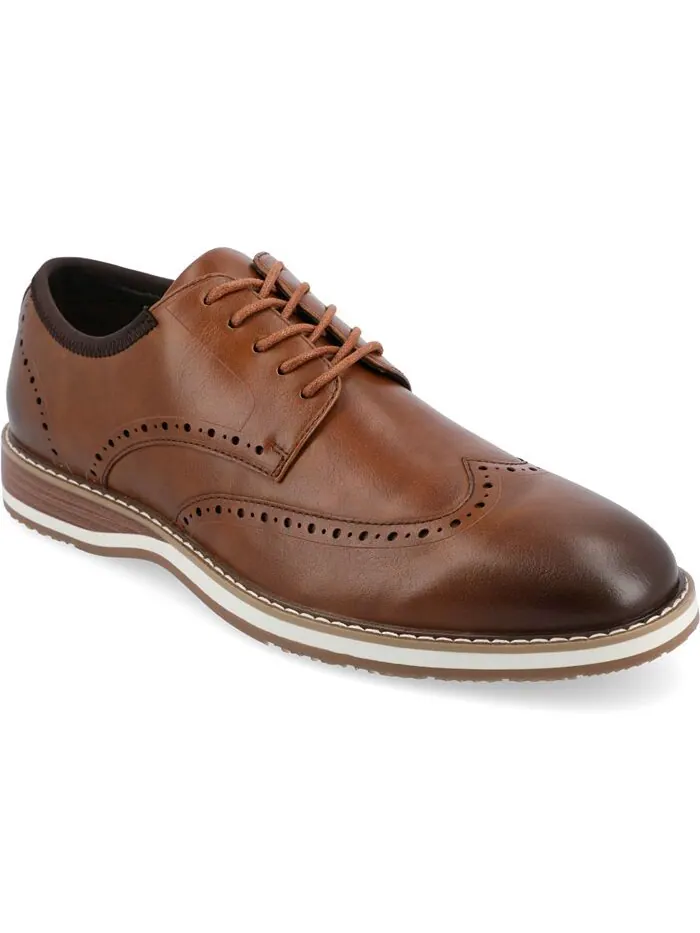Мужские гибридные модельные туфли из пеноматериала Ozzy Wingtip Tru Comfort Vance Co.