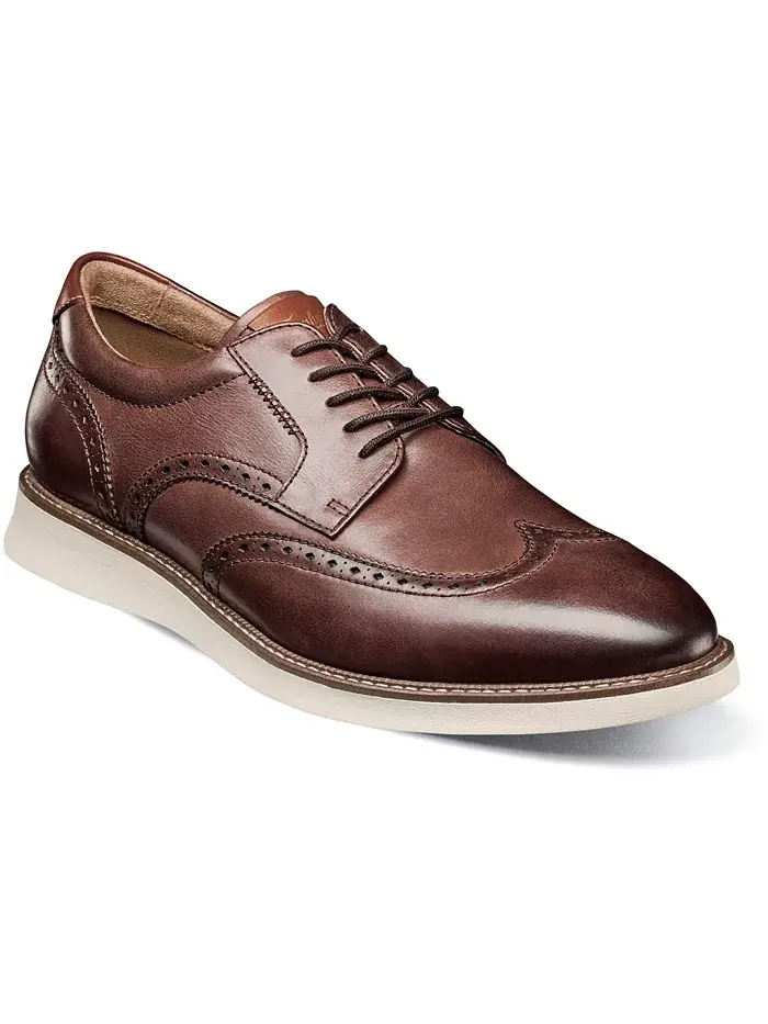 Мужские оксфорды Launch Wingtip Florsheim — изображение 1 из 7, коричневый