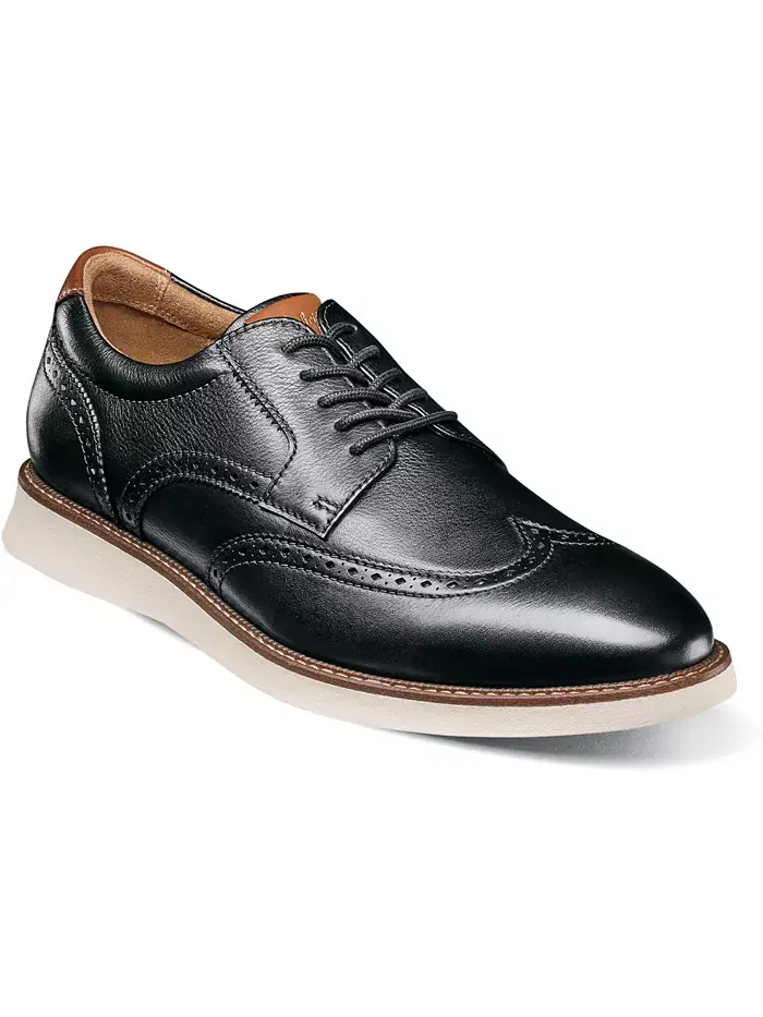 Мужские оксфорды Launch Wingtip Florsheim — изображение 1 из 7, черный мульти