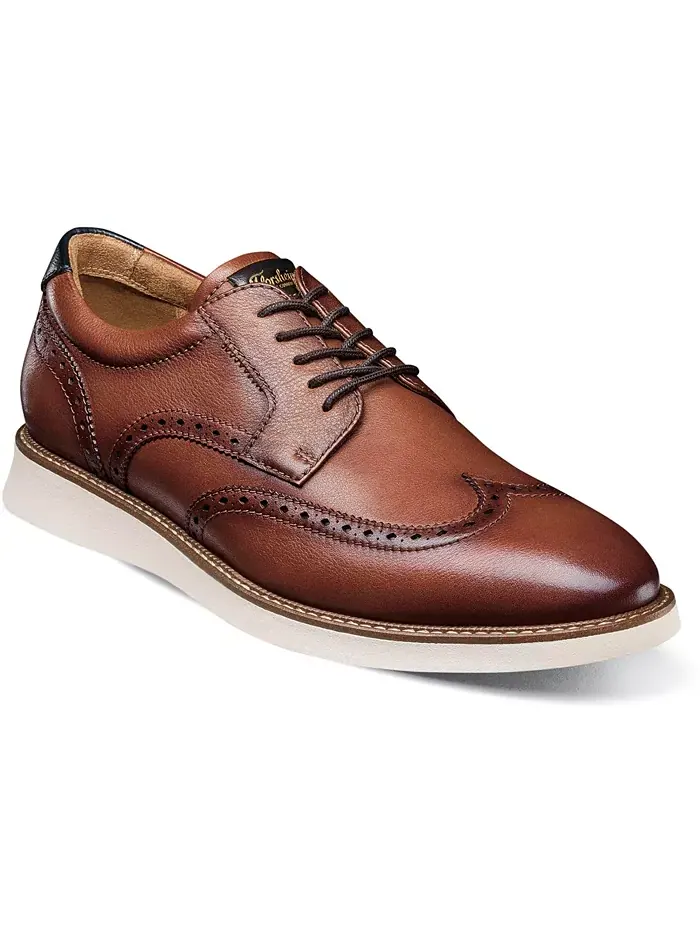 Мужские оксфорды Launch Wingtip Florsheim — изображение 1 из 7, коньячный мульти