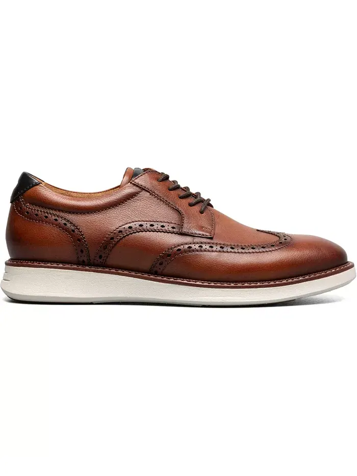 Мужские оксфорды Launch Wingtip Florsheim — изображение 2 из 7, коньячный мульти