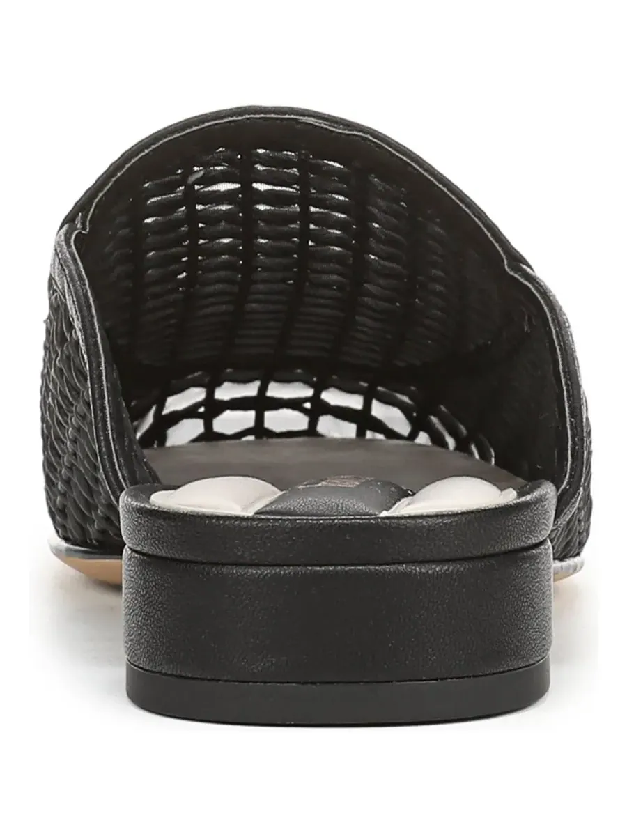 Женские мюли Holland 2 с закругленным носком Franco Sarto, черный woven faux leather — изображение 3 из 5