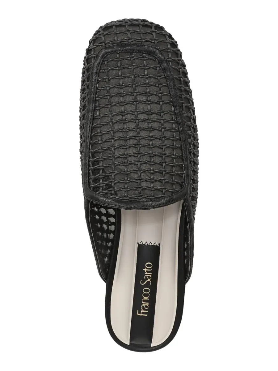 Женские мюли Holland 2 с закругленным носком Franco Sarto, черный woven faux leather — изображение 4 из 5