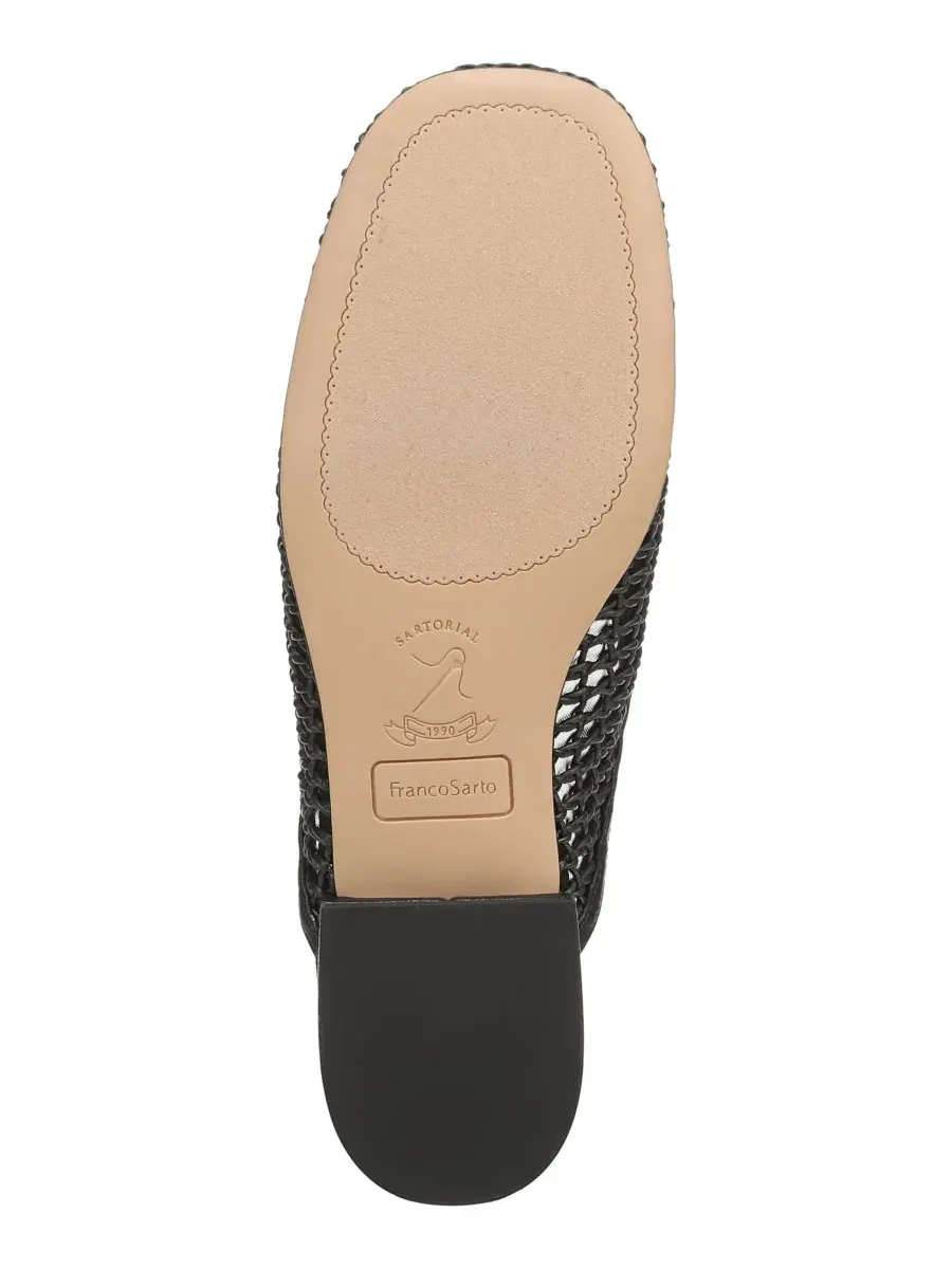 Женские мюли Holland 2 с закругленным носком Franco Sarto, черный woven faux leather — изображение 5 из 5