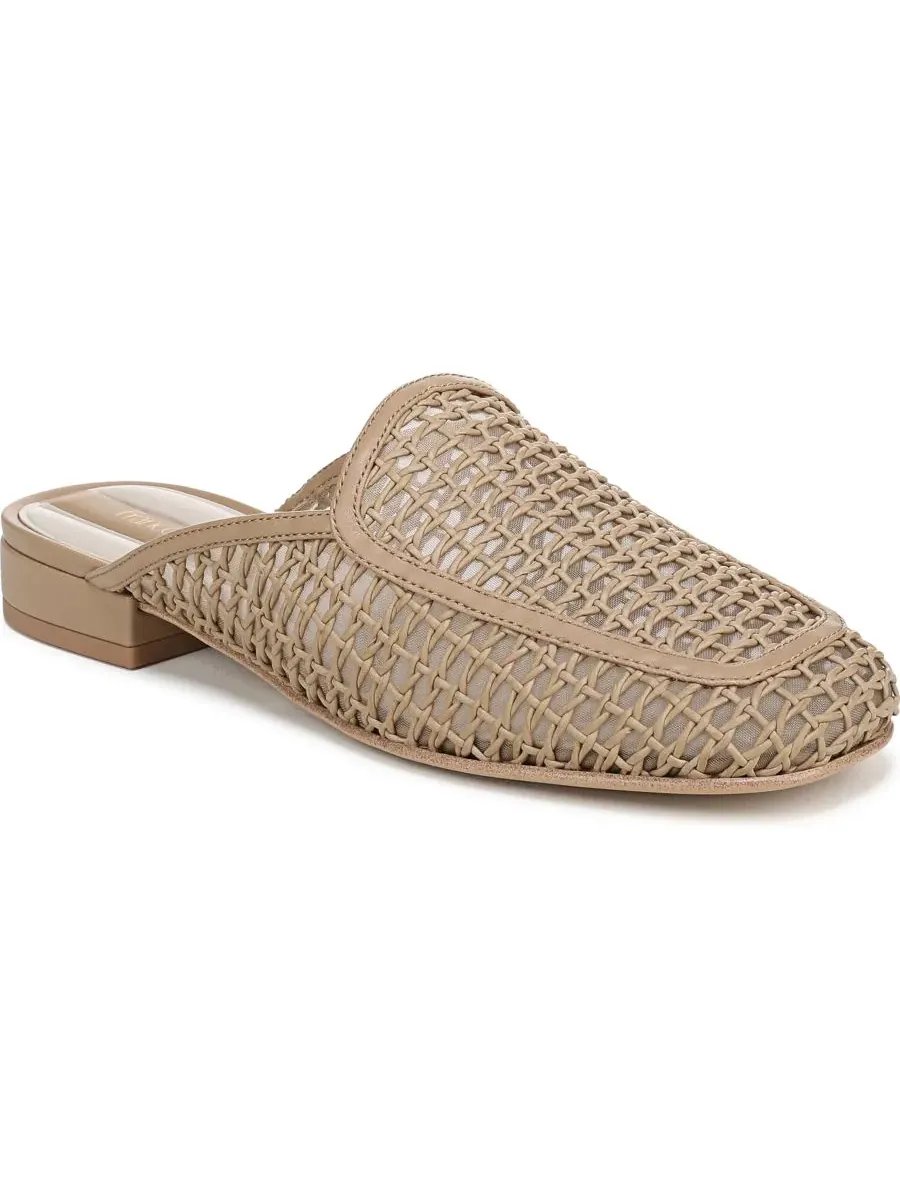 Женские мюли Holland 2 с закругленным носком Franco Sarto, Woodsmoke Woven Faux Leather — изображение 1 из 5