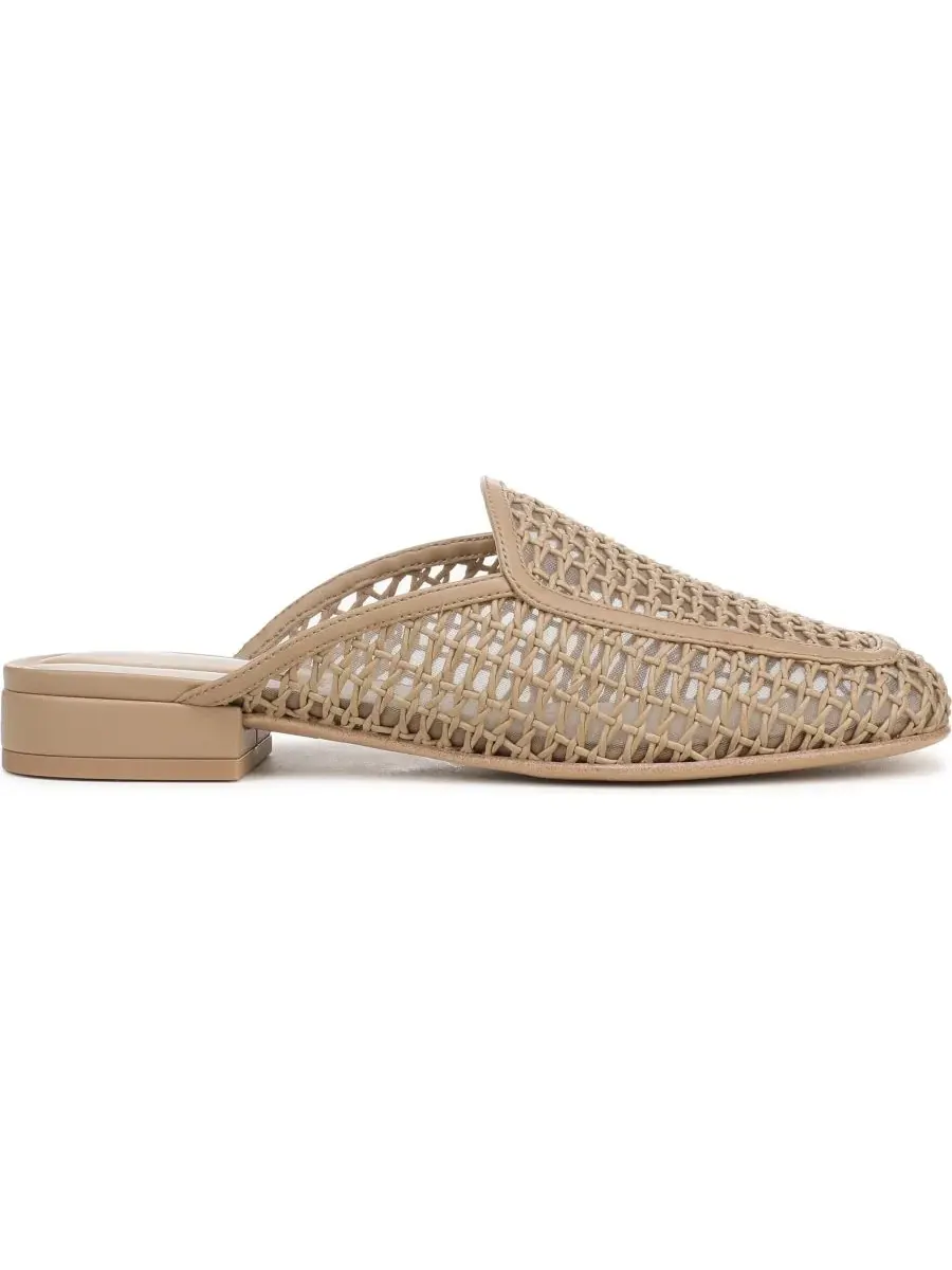 Женские мюли Holland 2 с закругленным носком Franco Sarto, Woodsmoke Woven Faux Leather — изображение 2 из 5