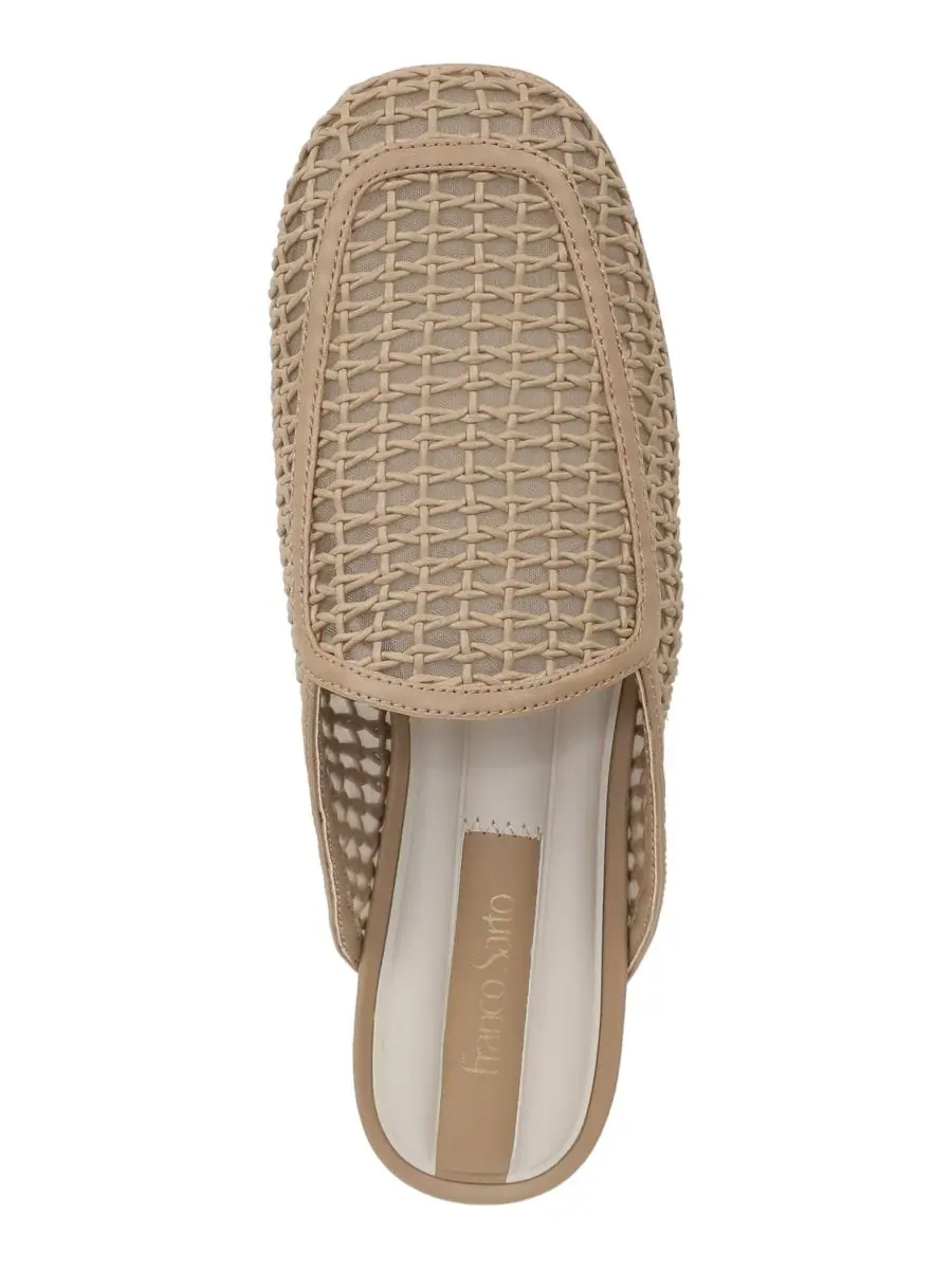 Женские мюли Holland 2 с закругленным носком Franco Sarto, Woodsmoke Woven Faux Leather — изображение 4 из 5