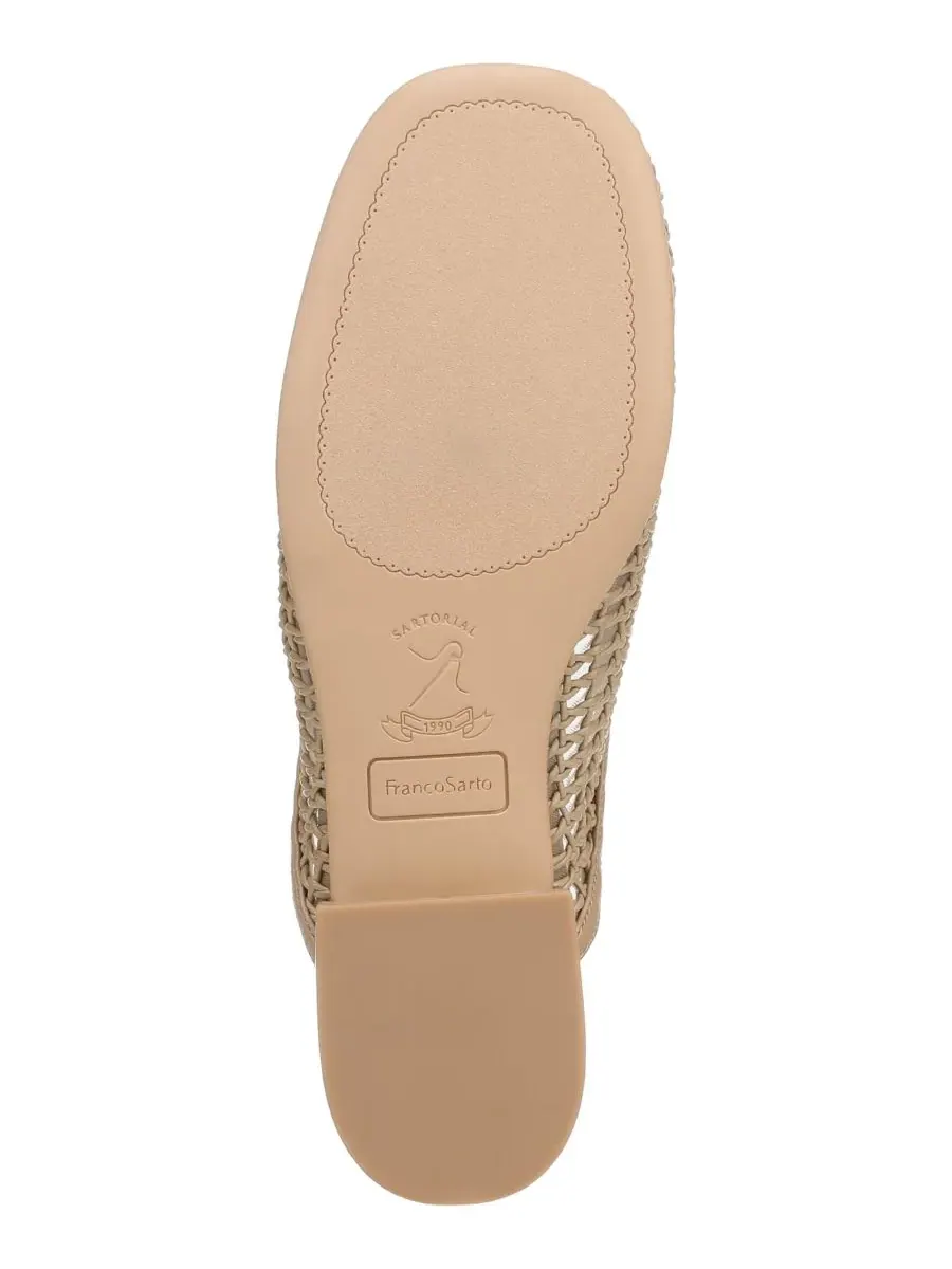 Женские мюли Holland 2 с закругленным носком Franco Sarto, Woodsmoke Woven Faux Leather — изображение 5 из 5