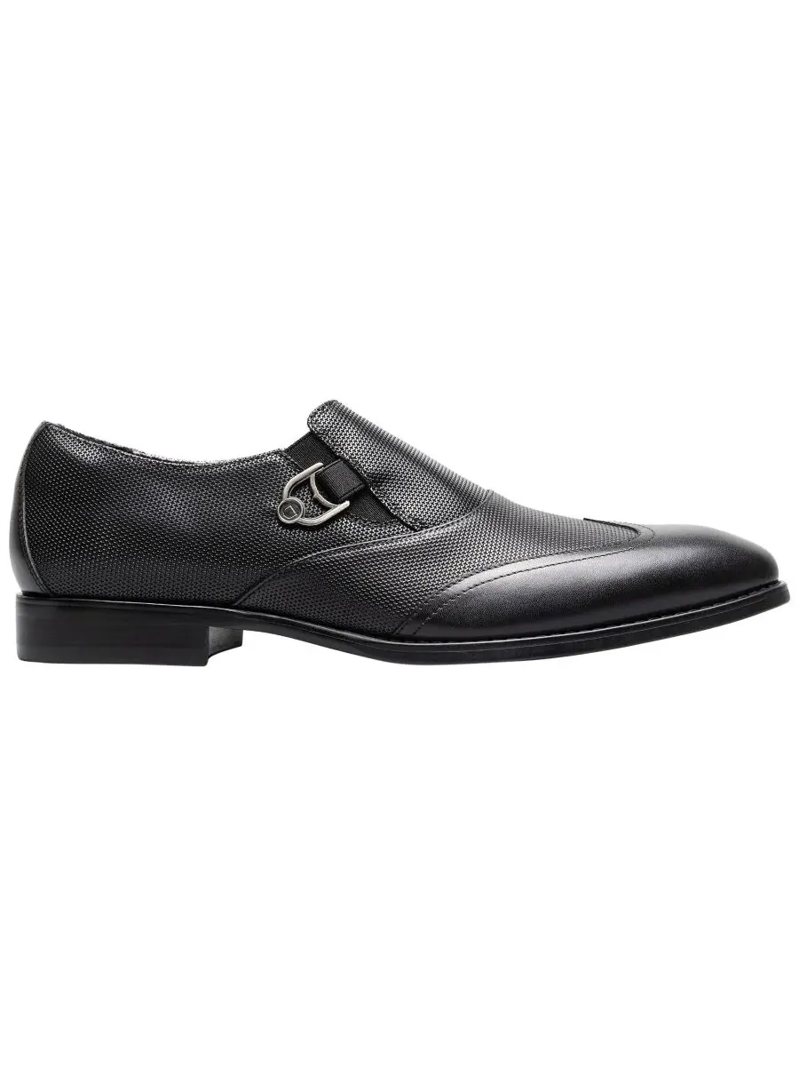 Мужские туфли-слипоны Lockwood Wingtip Stacy Adams — изображение 2 из 9, черный