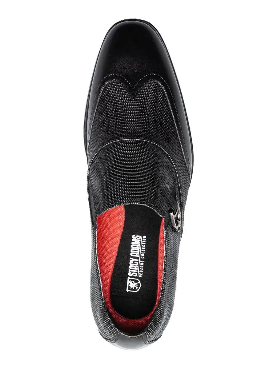 Мужские туфли-слипоны Lockwood Wingtip Stacy Adams — изображение 4 из 9, черный