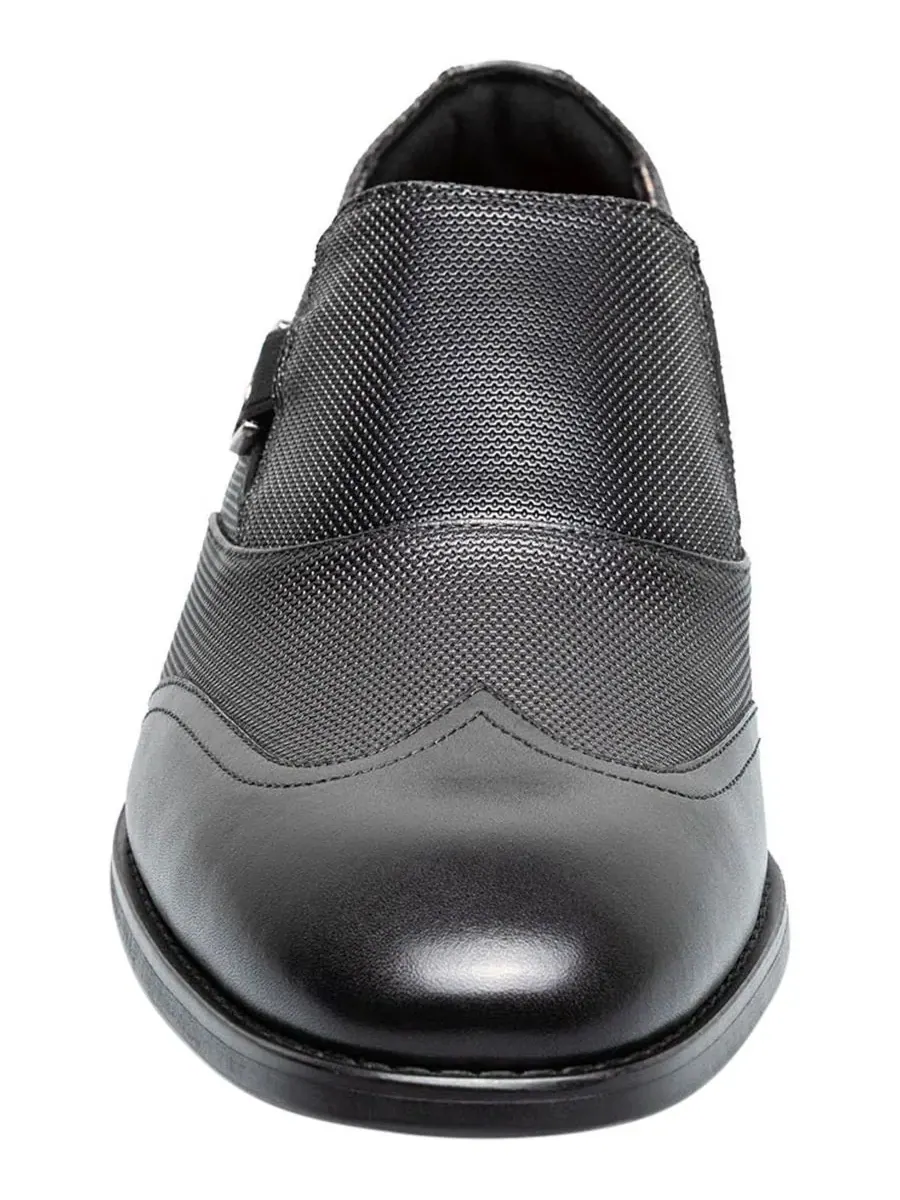 Мужские туфли-слипоны Lockwood Wingtip Stacy Adams — изображение 6 из 9, черный