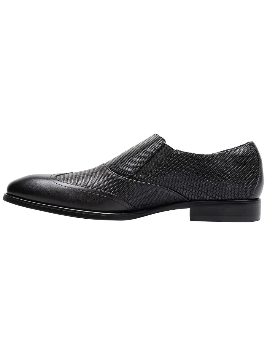 Мужские туфли-слипоны Lockwood Wingtip Stacy Adams — изображение 7 из 9, черный
