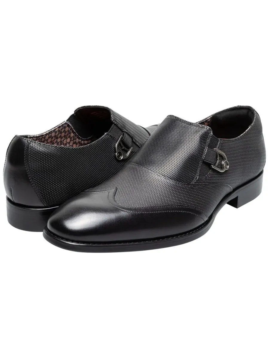 Мужские туфли-слипоны Lockwood Wingtip Stacy Adams — изображение 9 из 9, черный
