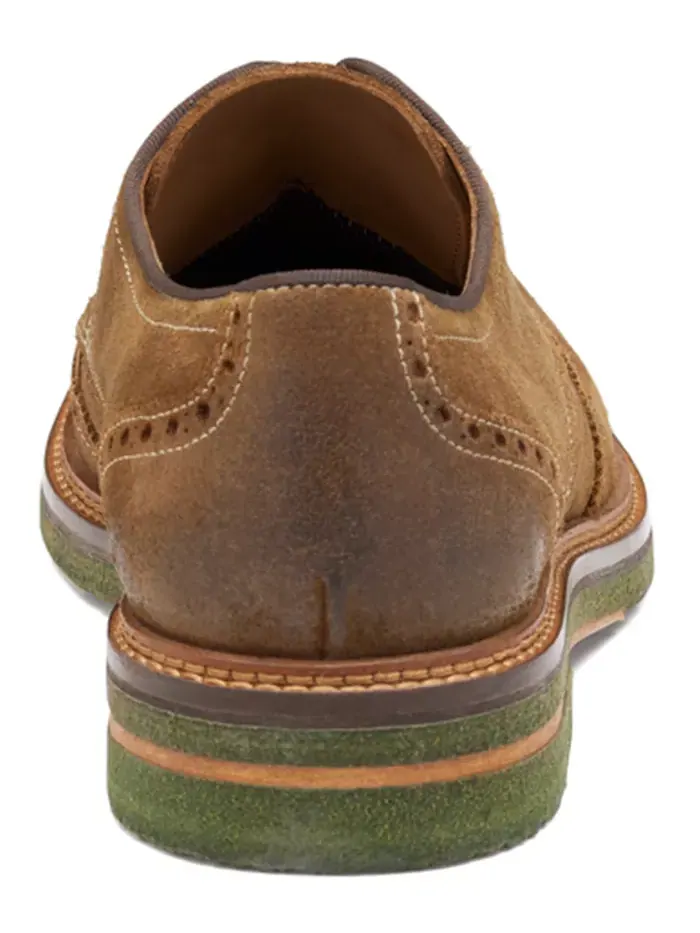 Мужские повседневные туфли Calder Wingtip с круглым носком Johnston & Murphy — изображение 3 из 5, бежевый/бежевый