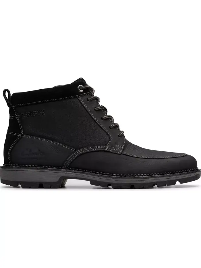 Ботинки мужские Clarks Maplewalk Rise, кожаные — изображение 2 из 6, черный