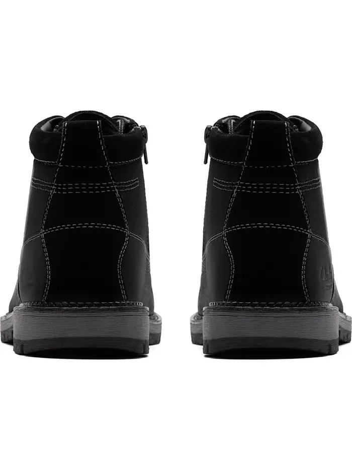 Ботинки мужские Clarks Maplewalk Rise, кожаные — изображение 4 из 6, черный