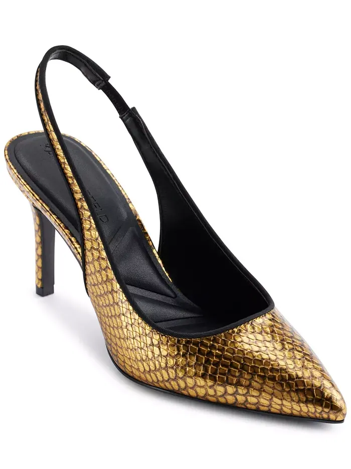 Женские туфли-лодочки Rosalyn Slingback KARL LAGERFELD PARIS — изображение 1 из 5, золотистый черный