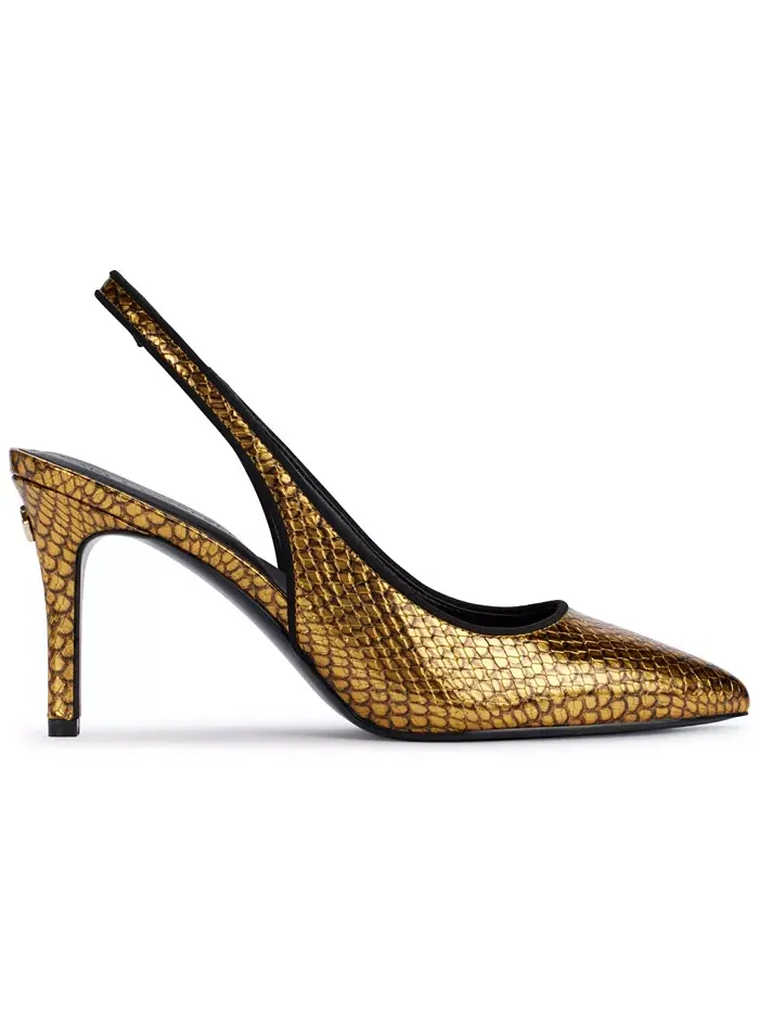 Женские туфли-лодочки Rosalyn Slingback KARL LAGERFELD PARIS — изображение 2 из 5, золотистый черный