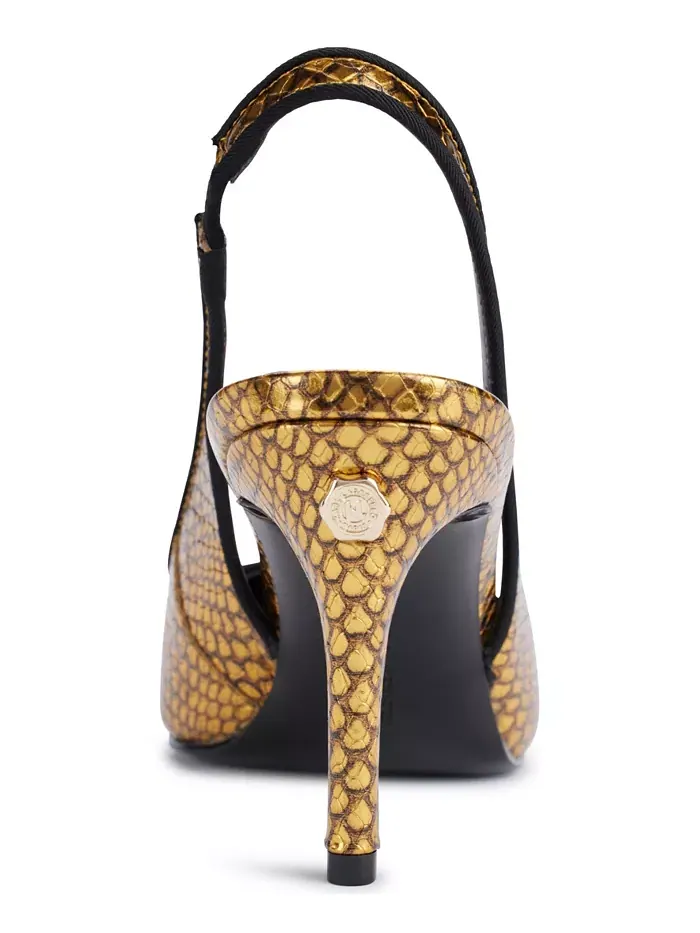 Женские туфли-лодочки Rosalyn Slingback KARL LAGERFELD PARIS — изображение 3 из 5, золотистый черный