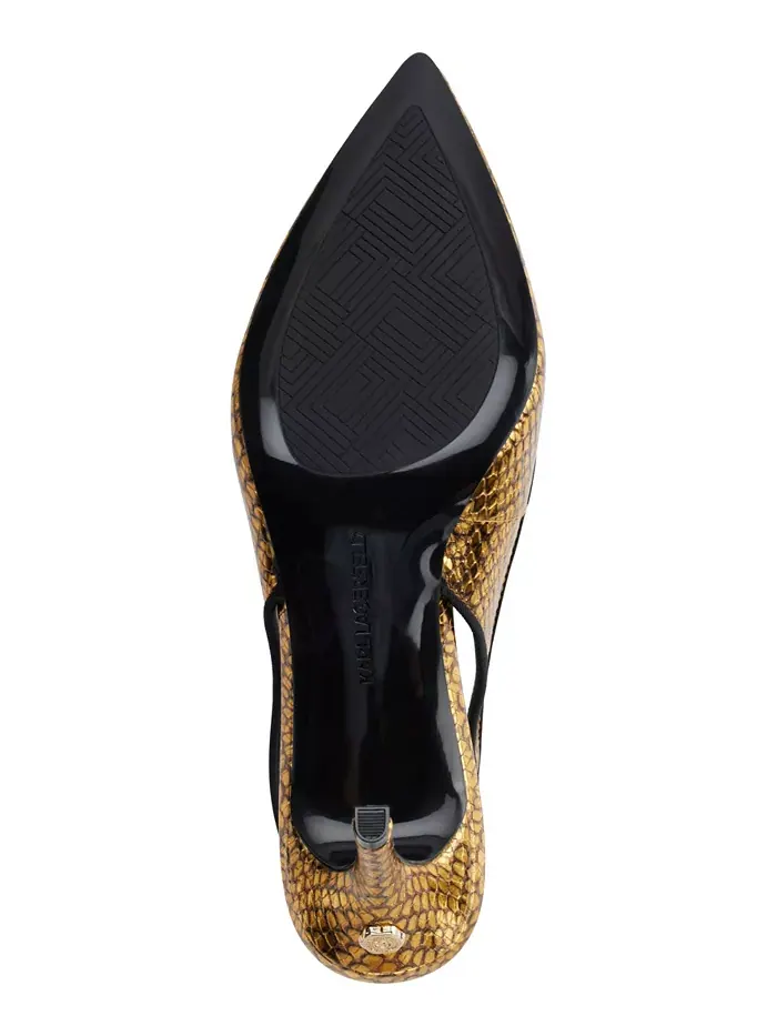 Женские туфли-лодочки Rosalyn Slingback KARL LAGERFELD PARIS — изображение 5 из 5, золотистый черный