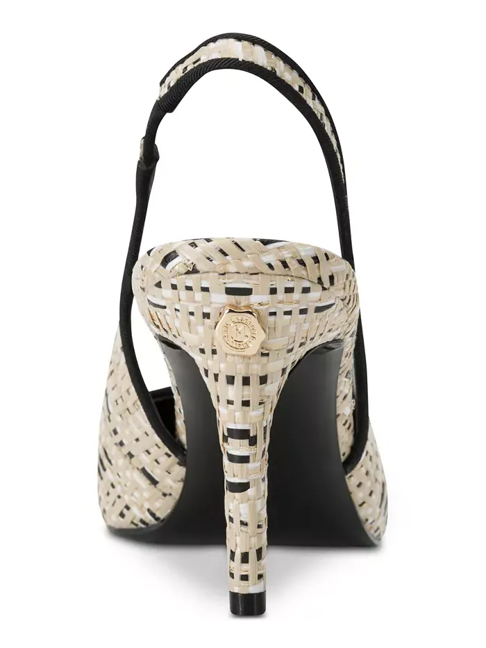Женские туфли-лодочки Rosalyn Slingback KARL LAGERFELD PARIS — изображение 3 из 5, натуральный/черный