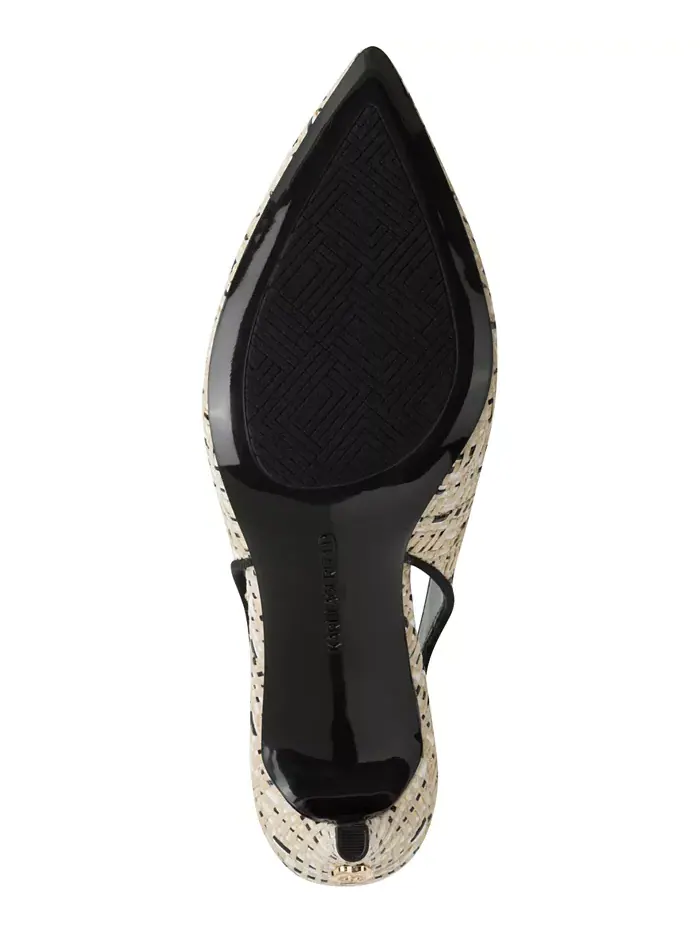 Женские туфли-лодочки Rosalyn Slingback KARL LAGERFELD PARIS — изображение 5 из 5, натуральный/черный