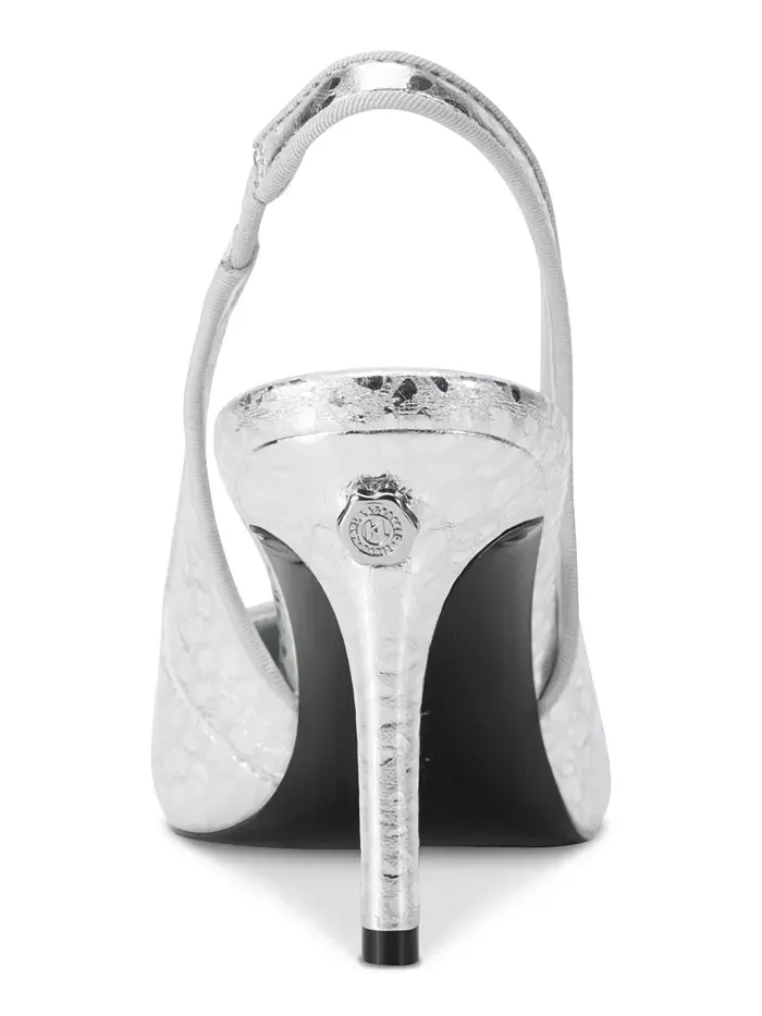 Женские туфли-лодочки Rosalyn Slingback KARL LAGERFELD PARIS — изображение 3 из 5, серебряный