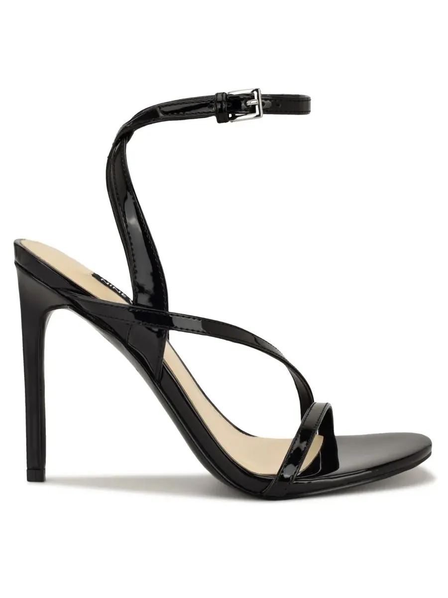 Женские босоножки Miorla на высоком каблуке с ремешками Nine West — изображение 2 из 5, черный